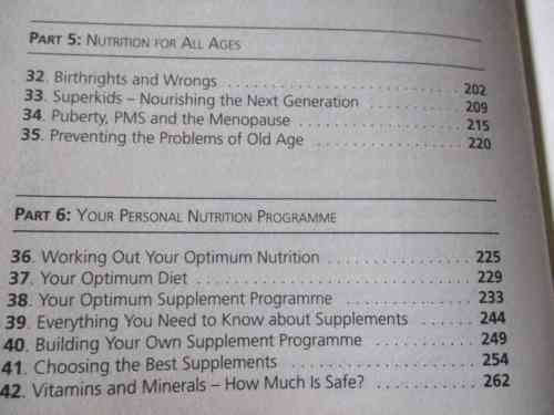 THE OPTIMUM NUTRITION BIBLE  - PATRICK HOLFORD ( HARDCOVER )