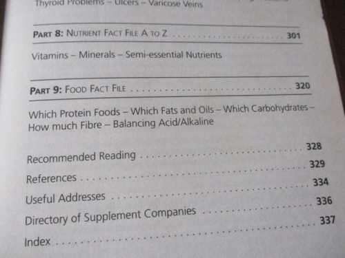 THE OPTIMUM NUTRITION BIBLE  - PATRICK HOLFORD ( HARDCOVER )