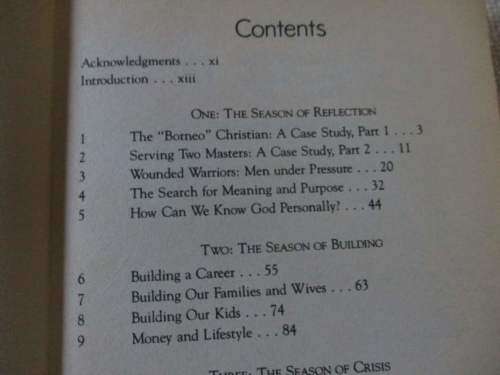 THE SEVEN SEASONS OF A MAN`S LIFE - EXAMINING THE UNIQUE CHALLENGES MEN FACE - PATRICK M MORLEY
