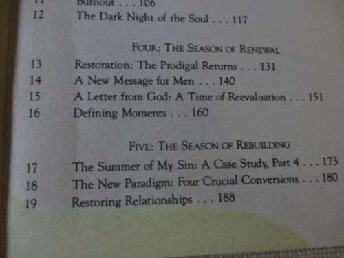 THE SEVEN SEASONS OF A MAN`S LIFE - EXAMINING THE UNIQUE CHALLENGES MEN FACE - PATRICK M MORLEY