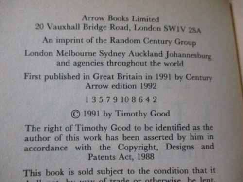ALIEN LIAISON - THE ULTIMATE SECRET - TIMOTHY GOOD