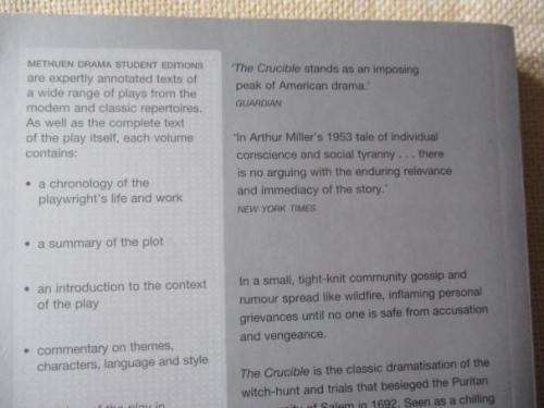 THE CRUCIBLE -  ARTHUR MILLER ( BLOOMSBURY )