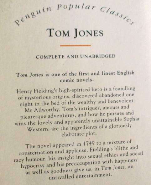 TOM JONES - HENRY FIELDING - PENGUIN POPULAR CLASSICS