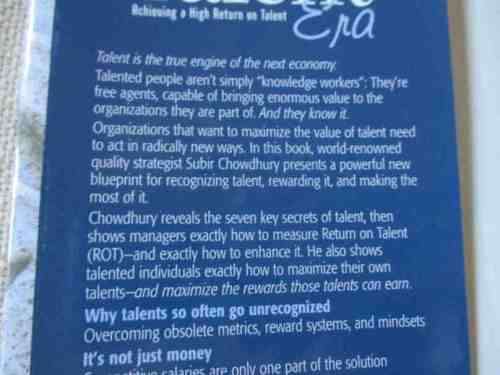 THE TALENT ERA - ACHIEVING A HIGH RETURN ON TALENT - SUBIR CHOWDHURY