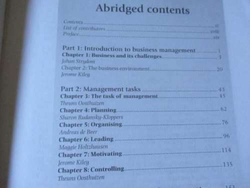 PRINCIPLES OF BUSINESS MANAGEMENT - EDITED BY JOHAN STRYDOM - OXFORD UNIVERSITY PRESS