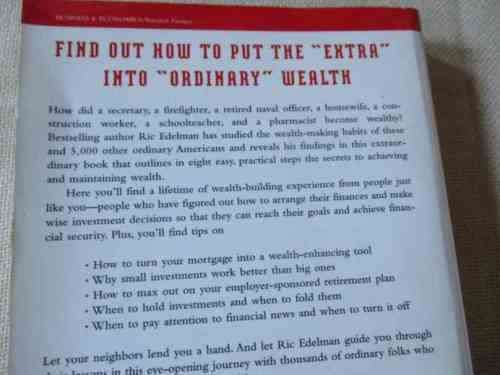 ORDINARY PEOPLE, EXTRAORDINARY WEALTH - RIC EDELAN ( LIGHT STAIN ON SOME PAGES )