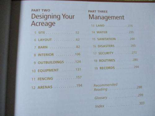HORSEKEEPING ON A SMALL ACREAGE - DESIGNING AND MANAGING YOUR EQUINE FACILITIES - CHERRY HILL