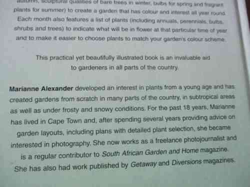 GARDENING IN SOUTH AFRICA THROUGHOUT THE YEAR - MARIANNE ALEXANDER