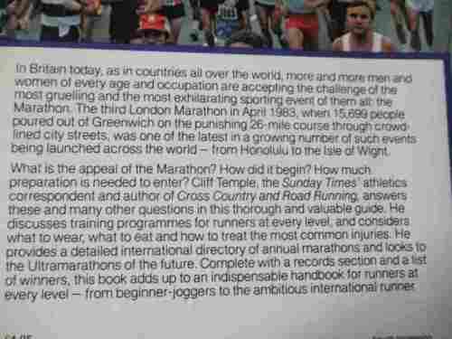 CHALLENGE OF THE MARATHON - A RUNNER`S GUIDE - CLIFF TEMPLE