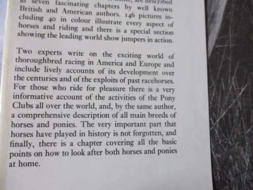 THE TREASURY OF HORSES - CHARLES CHENEVIX TRENCH