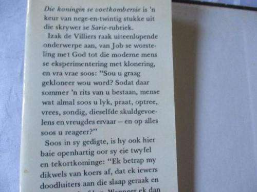 DIE KONINGIN SE VOETKOMBERSIE - IL DE VILLIERS