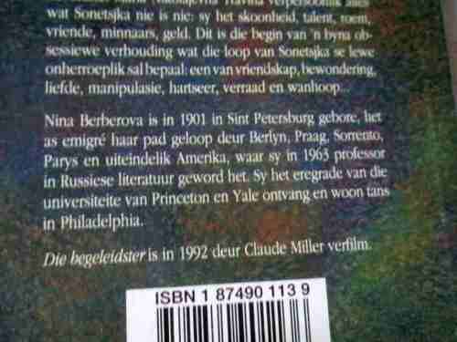 DIE BEGELEIDSTER - NINA BERBEROVA
