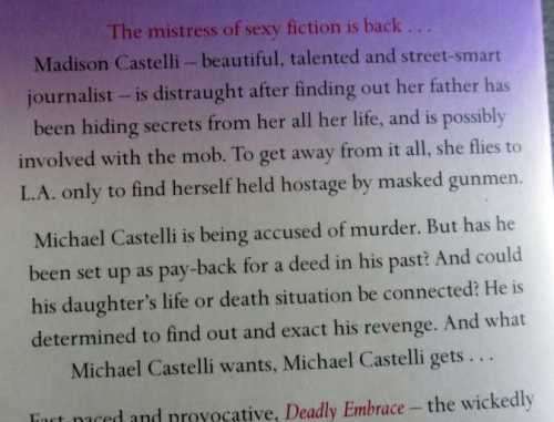 DEADLY EMBRACE - JACKIE COLLINS