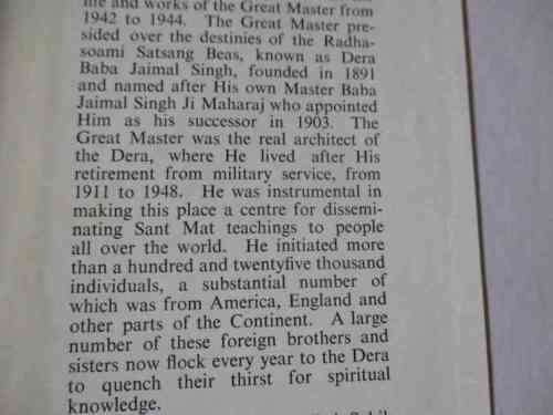 WITH THE THREE MASTERS VOLUME 1 - RADHASOAMI SATSANG, BEAS, PUNJAB INDIA