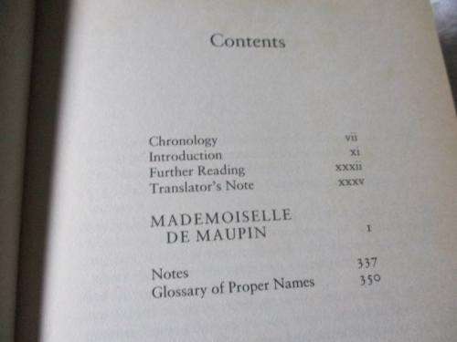 MADEMOISELLE DE MAUPIN - THEOPHILE GAUTIER