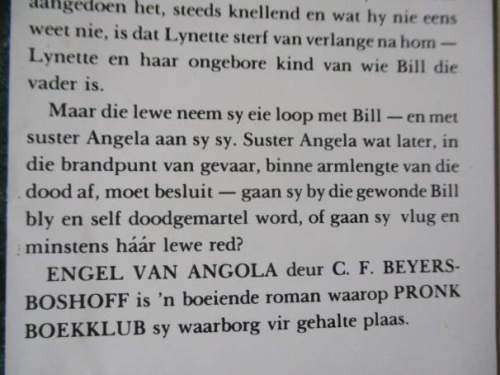 ENGEL VAN ANGOLA - C.F. BEYERS-BOSHOFF
