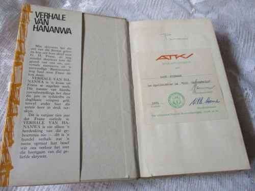 VERHALE VAN HANANWA - G.H. FRANZ