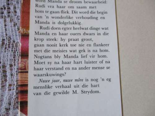 NUWE JAAR, NUWE MORE - M STRYDOM ( hardeband / roman / avontuur )