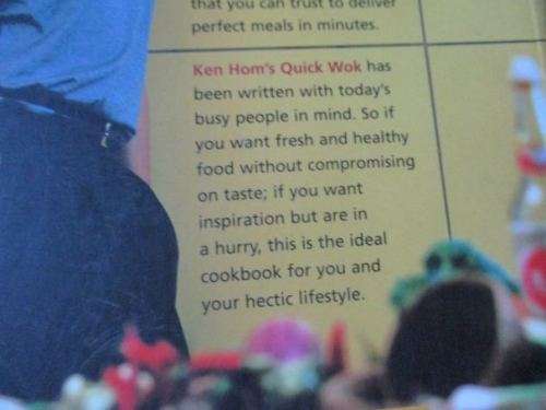 KEN HOM`S QUICK WOK - THE FASTEST FOOD IN THE EAST