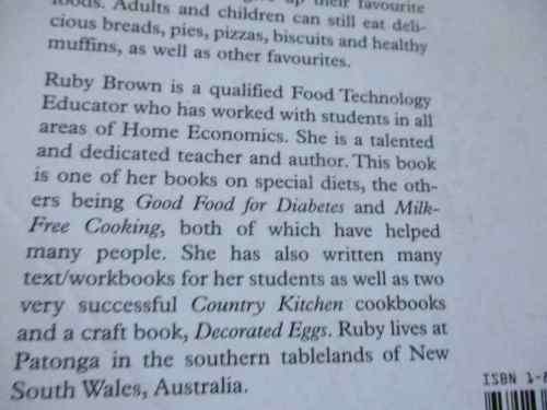 WHEAT-FREE COOKING - MORE THAN 100 GLUTEN-FREE RECIPES - RUBY M BROWN - MILNER HEALTHY LIVING COOK
