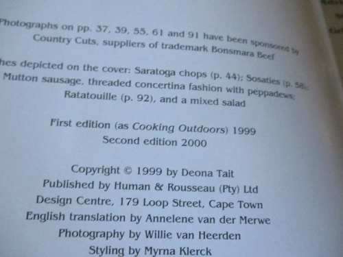 SOUTH AFRICAN OUTDOOR COOKING - DEONA TAIT