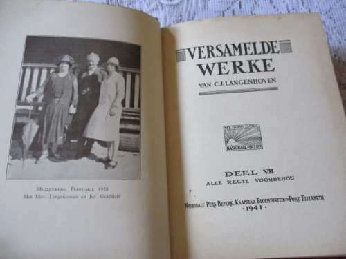 VERSAMELDE WERKE VAN C.J. LANGENHOVEN DEEL VII ( SEWE )