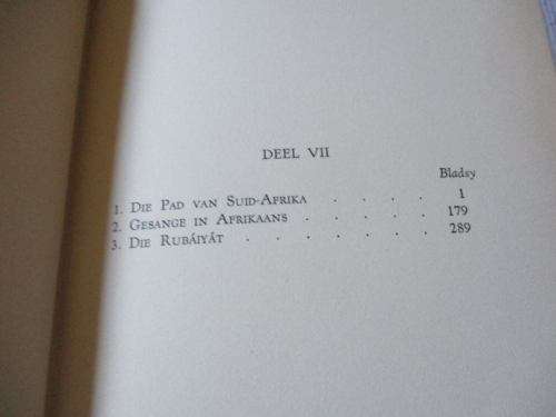 VERSAMELDE WERKE VAN C.J. LANGENHOVEN DEEL VII ( SEWE )