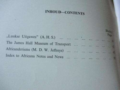 AFRICANA NOTES AND NEWS / AFRICANA AANTEKENINGE EN NUUS jUNE 1964