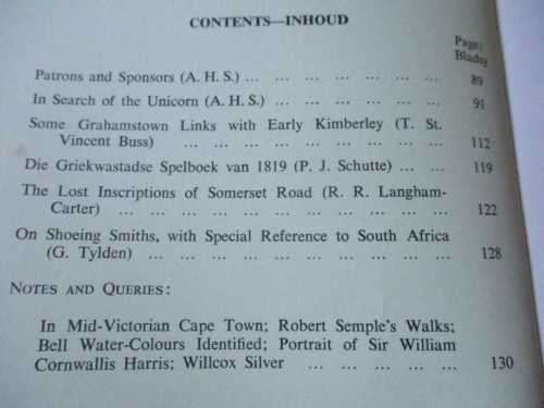 AFRICANA NOTES AND NEWS / AFRICANA AANTEKENINGE EN NUUS SEPTEMBER 1968