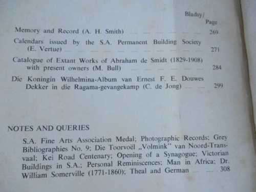 AFRICANA NOTES AND NEWS / AFRICANA AANTEKENINGE EN NUUS SEPTEMBER 1977
