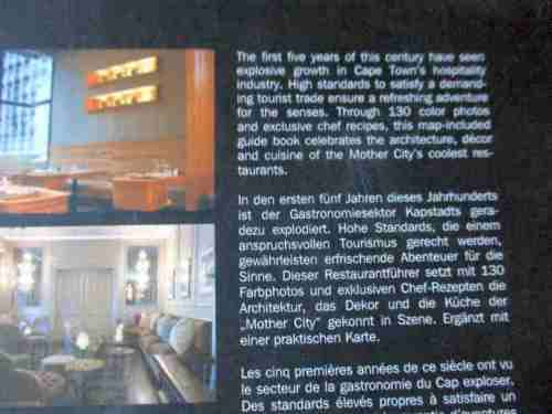 COOL RESTAURANTS CAPE TOWN