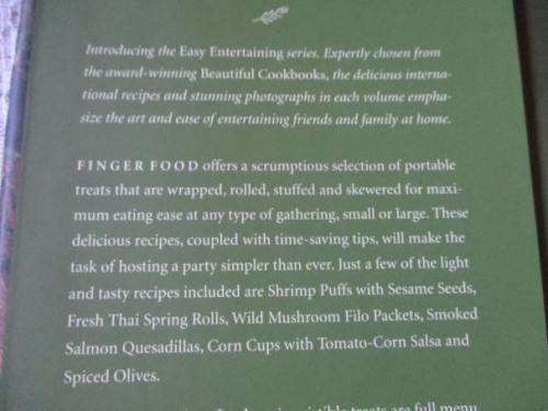 FINGER FOOD - BEAUTIFUL COOKBOOKS - NORMAN KOLPAS