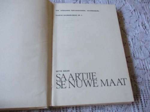 SAARTJIE SE NUWE MAAT - BETTIE NAUDE