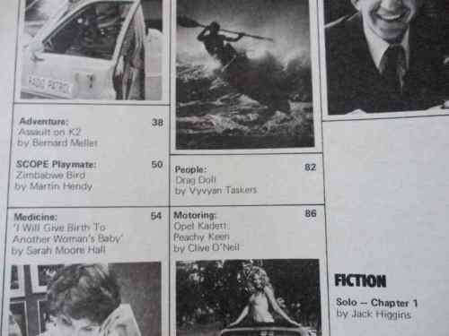 SCOPE MAGAZINE 13 JUNE 1980 ( KU KLUX KLAN, K2, LESLIE WOOD - RHODESIA, TONY FACTOR )