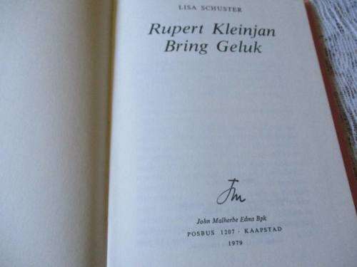RUPERT KLEINJAN BRING GELUK - LISA SCHUSTER