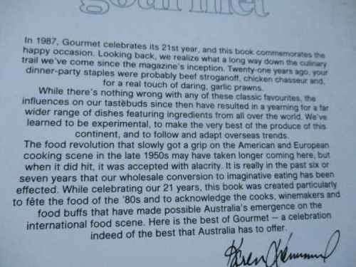 THE BEST OF AUSTRALIAN GOURMET - AUSTRALIAN WOMEN`S WEEKLY