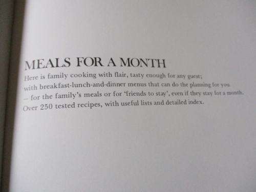 MEALS FOR A MONTH - PHILLIPPA CHEIFITZ AND SHIRLEY FRIEDMAN