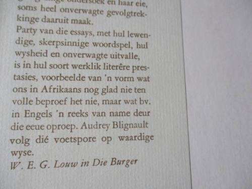 DIE BLYE DAE - AUDREY BLIGNAULT