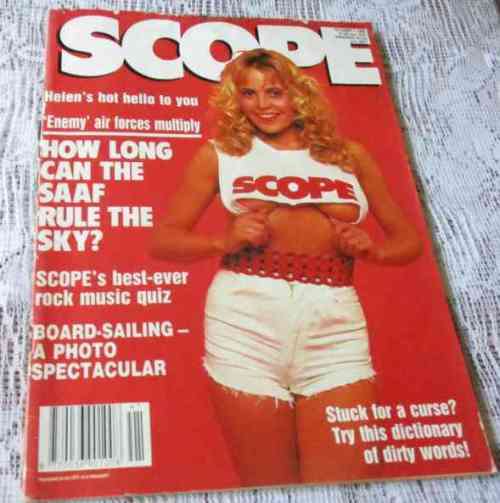 SCOPE MAGAZINE 7 OCTOBER 1988 ( SAAF, ANDREA STELZER, PAULPIETERSBURG, HELEN WHISKIN GLAMOUR )