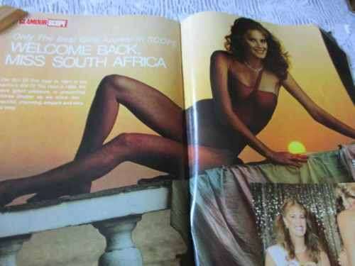 SCOPE MAGAZINE 26 APRIL 1985 ANDREA STELZER, ALAIN REYMOND TATTOOIST, BOTSWANA SAFARI  TRIAL )