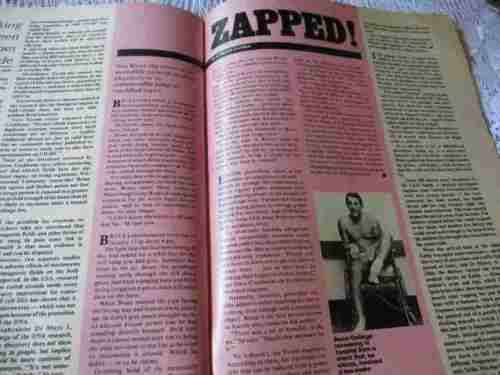 SCOPE MAGAZINE 26 APRIL 1985 ANDREA STELZER, ALAIN REYMOND TATTOOIST, BOTSWANA SAFARI  TRIAL )