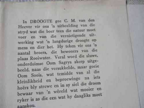 DROOGTE - C.M. VAN DEN HEEVER