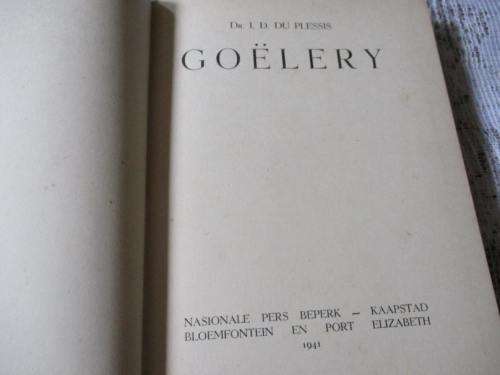 GOELERY - Dr I.D. DU PLESSIS