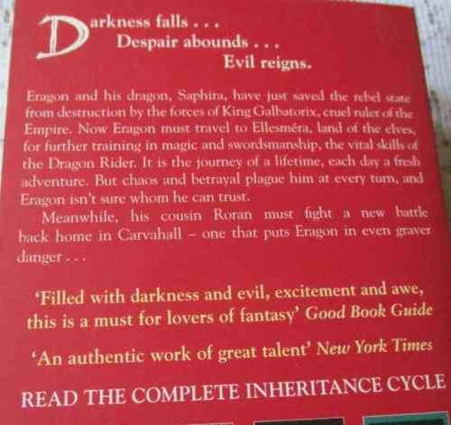 ELDEST - BOOK TWO IN THE INHERITANCE CYCLE - CHRISTOPHER PAOLINI