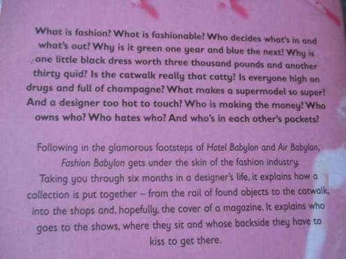 FASHION BABYLON - IMOGEN EDWARDS-JONES