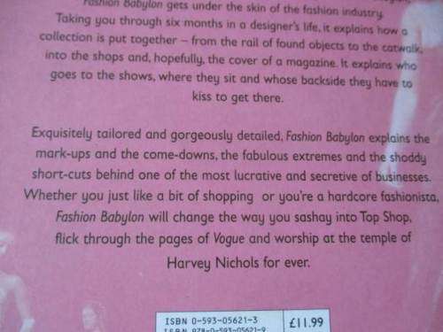 FASHION BABYLON - IMOGEN EDWARDS-JONES