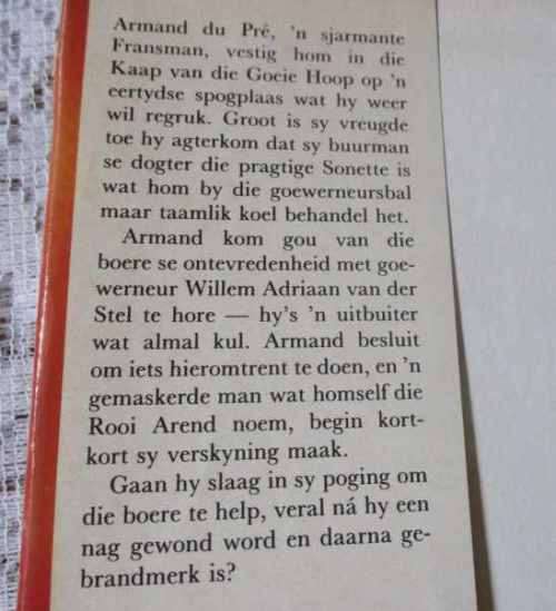 DIE ROOI AREND - P COETZEE