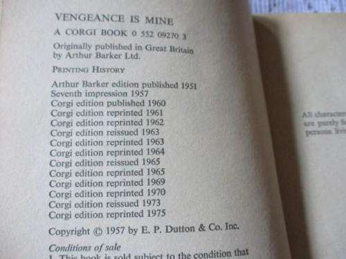 VENGEANCE IS MINE  - MICKEY SPILLANE