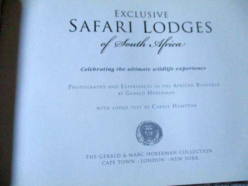 EXCLUSIVE SAFARI LODGES OF SOUTH AFRICA - GERALD HOBERMAN