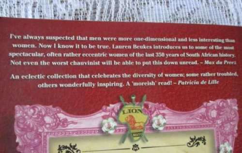 MAVERICK - EXTRAORDINARY WOMEN FROM SOUTH AFRICA`S PAST - LAUREN BEUKES